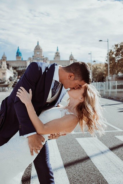 bride, groom, kiss, wedding, wedding photography, bridal gown, bridal dress, couple, pair, together, love, lovers, newlyweds, bridal, wedding dress, marriage, woman, fashion, dress, man, people, elegant, romantic, wife, husband, portrait, wedding, wedding, wedding, wedding, wedding, couple